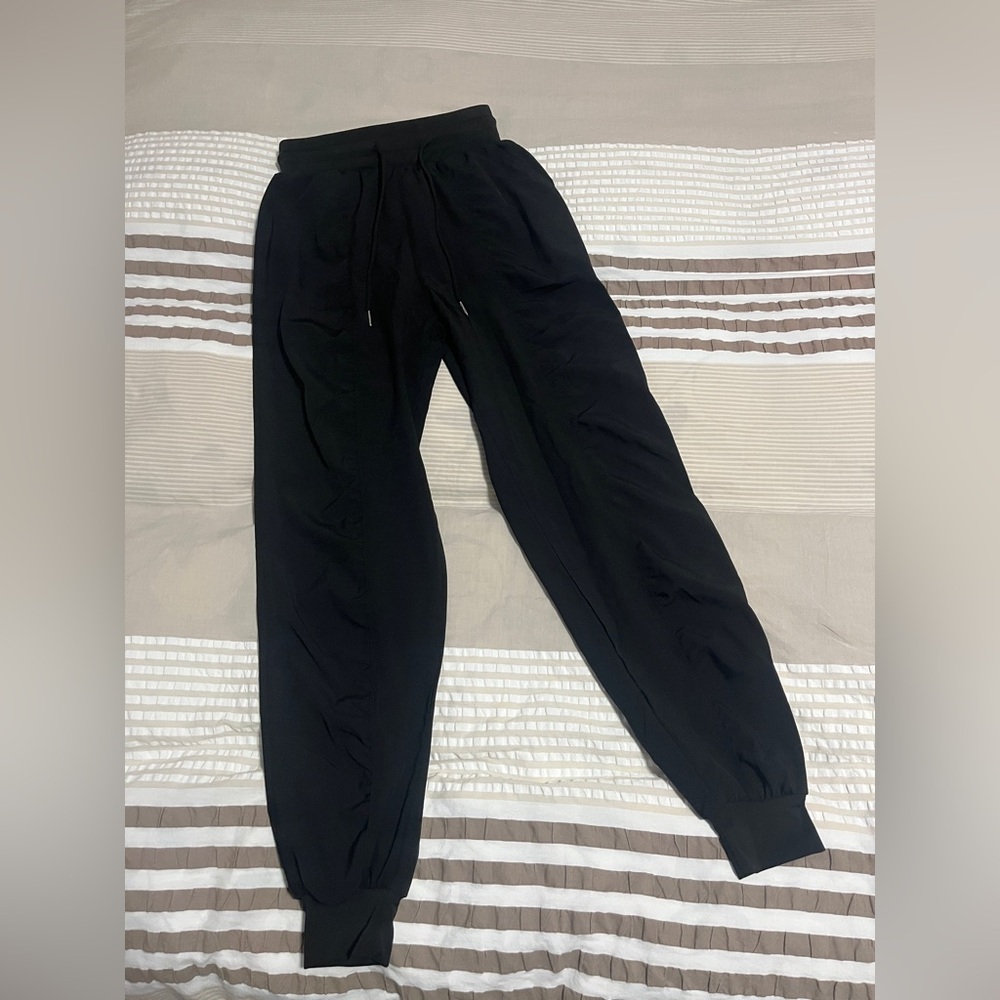 Women's Black Jogger Pants - Picture 7 of 11